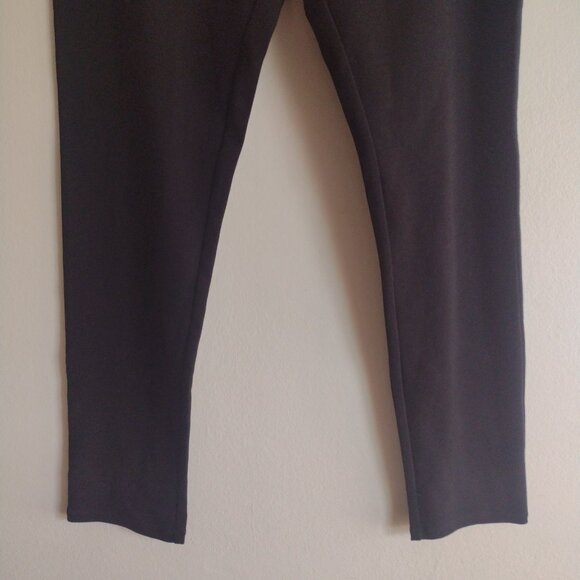 Eileen Fisher Petite Black Knit Pants PS Soft Stretchy Sturdy Leggings SP S - Picture 5 of 9